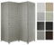 HEXIM Paravent 180x180 cm - Trennwand 4-teilig klappbar für Innenbereich - Terrasse Garten Sichtschutz Stellwand Spanische Wand freistehend (LR188-grau)