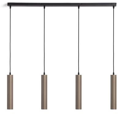 LEDKIA LIGHTING Lampada a Sospensione Alluminio Aritz 4 Faretti Bronzo GU10