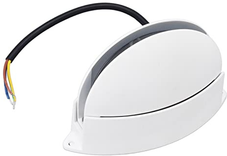 ViaGasaFamido Luce Murale LED Semicircolare 10W, Illuminazione Moderna Bianca 180° Senza Sfarrallio, Lampada da Parete per Corridoio, Soggiorno, Esterno, AC85-265V