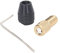 EBTOOLS 3 Jaw Self-Tightening Drill Chuck Set with Brass Spacer Sleeve/Shaft Extender, Hex Wrench, and Versatile Clamping for Electric Tools (5.0mm Hole)