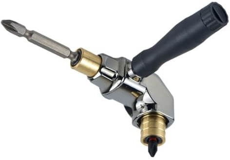 Right Angle Drill Extension Attachment 90 Degree Adapter for Impact Drivers and Electric Screwdrivers
