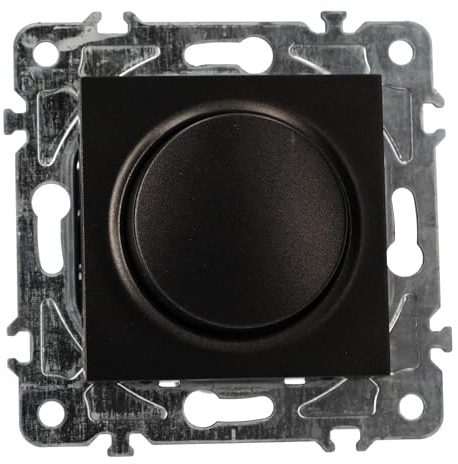 Jandei - Meccanismo di montaggio a incasso. policarbonato nero. (Dimmer TRIAC)