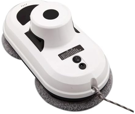 OUHFCASN Robot lavavetri con Navigazione Intelligente, aspirapolvere for Porte a Specchio e Vetro con Telecomando più modalità di Pulizia