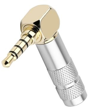 SXRQ Sleekly - Connettori a 4 poli da 3,5 mm con angoli da 3,5 mm maschio a femmina, adattatore ideale per utenti sia maschili che femminili