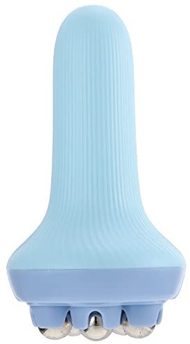 Healeved Appareil de Massage Portatif Jambes 5 Billes Acier Bleu Rouleau Massage Corporel Multifonction pour Relaxation Musculaire et Fatigue Usage Domestique