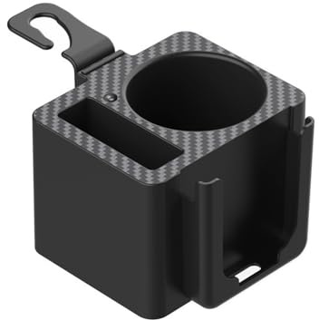 Woniyal Lot de 1 Porte-Gobelets et Support Téléphone pour Zeekr 001 2025, Organisateur de Siège Arrière en ABS Style Carbone avec Port de Charge