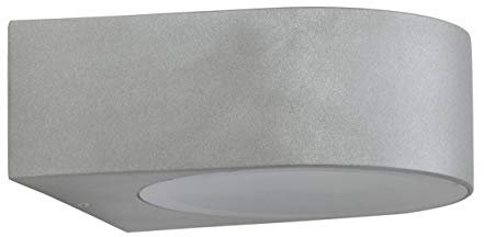 Brilliant AG Tyler - Applique esterna in metallo/vetro 60 W e27 Titanio, glühbirne, elettrico