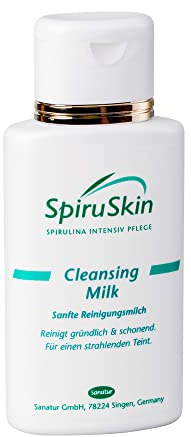 Sanatur SpiruSkin Lait Nettoyant - flacon de 200 ml. Nettoyage doux et minutieux. Convient à tous les types de peau.