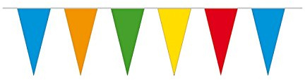 Everflag Wimpelkette aus Papier, bunt, 5 m