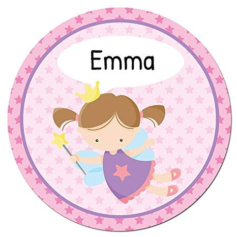 Papierdrachen 24 individuelle Aufkleber für Kinder - Motiv Fee - personalisierte Sticker - Schule Einschulung