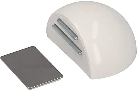 WOLFPACK 5320341 – Fermaporta con Adesivo e Magnete, Colore: Cromo Opaco