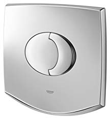 GROHE Chiara und Sentosa Abdeckplatte (für 2-Mengen Start & Stopp-Betätigung, langlebige Oberfläche, waagerechte Montage), chrom, 38540000