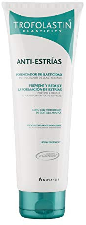 Trofolastin, Crema Antiestrías Reafirmante, Hidratación y Prevención de Estrías, Con Centella Asiática, Piel Flexible y Elástica, 250ml