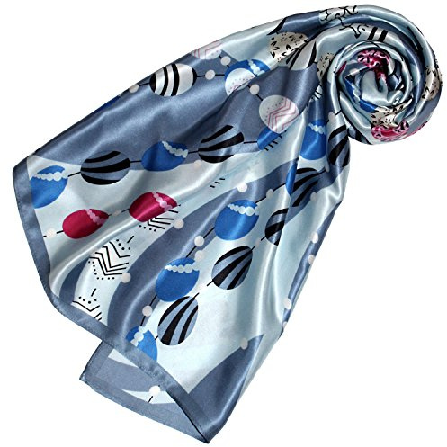 Lorenzo Cana Lyxig dam sidenduk med tryck på duk 100 % siden 90 cm x 90 cm harmoniska färger damscarf 89157