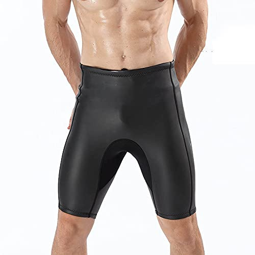Yajun Combinaisons en Cuir Gilet Shorts Combinaison de Plongée Élastique 2mm Néoprène Hommes Femmes Surf Maillots de Bain Noir,Shorts,M