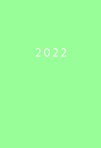 2022: A6 Kalender Mini Planer | 1 Woche auf 2 Seiten | Jan - Dez Wochenplaner | Soft-Cover Mint Grün| Kalenderbuch Terminkalender Organizer Wochenkalender Terminplaner Buchkalender Jahresplaner