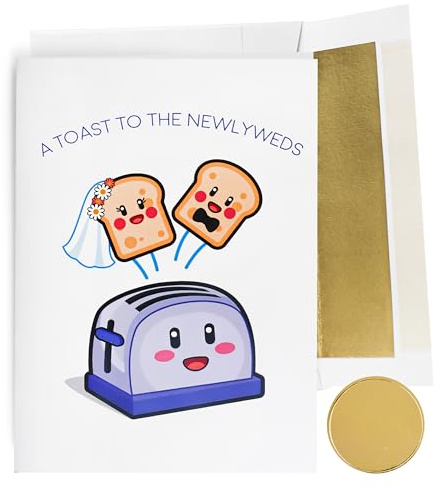 GIFTING GIGGLES Funny Wedding Card for couple | Newly Weds | Marriage Card for Couple | Wedding Day Congrats Gift | Congratulations Cards | Premium Quality with Envelope and Seal
