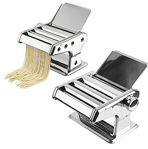 Máquina para Hacer Fideos, Máquina para Enrollar Masa, Duradero Electrodoméstico Ajustable De 6 Niveles para Cocinas Familiares, Restaurantes para Hoteles