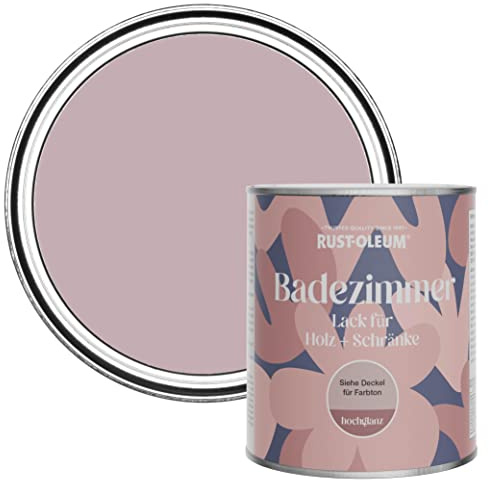 Rust-Oleum Pink Moisture Resistant Bathroom Wood and Cabinet Paint in Gloss Finish - Little Light 750ml
