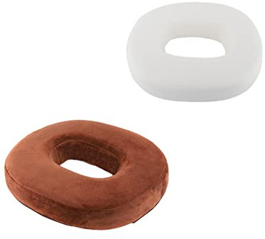 Surwin Cojín Antiescaras Cojín Silla Oficina, Cojín Lumbar para Adultos, Alivio Dolor de Coxis Cojines, Cojin Antiescaras para Silla de Ruedas, para Coche, Postnatal (38 cm,marrón)