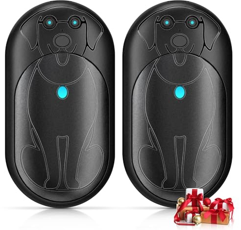 Lepwings Chauffe Main Rechargeable, 2 Pack Chaufferette Main Électrique Reutilisable avec 3 Modes, 20 Heures de Chauffage Continu, Batterie 6000 mAh, Cadeaux d'hiver pour Hommes et Femmes - Noir