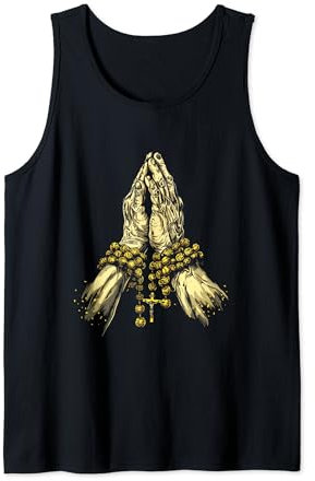 Christentum Hände Gebet Rosenkranz Betende Hände Tank Top