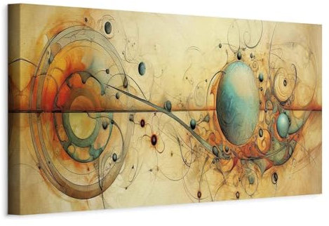 murando – Acoustic Canvas Wall Art Abstraction 120x40 cm / 47x16 1 piece – Picture With Acoustic Foam Sound Absorption Print Image Artwork Room Acoustics Soundproofing - Colorful a-B-10062-b-a