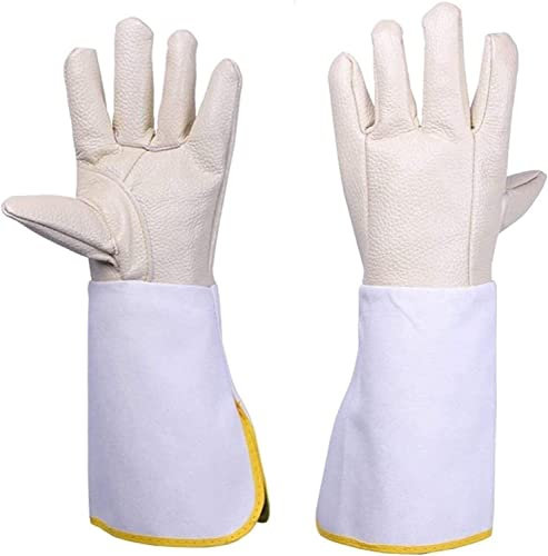 YANGC Gartenhandschuhe, Arbeitshandschuhe, Schweißhandschuhe, hitzebeständige und feuerfeste Handschuhe, Schweißerhandschuhe, Industriehandschuhe, Gartenhandschuhe aus Leder