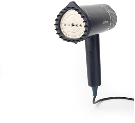 Beldray Fold & Go Garment Steamer – Steam, Refresh & Sanitise Clothing, Ready In 30 Seconds, Foldable Compact Design, 100 ml Water Tank, Storage Bag Included, Fabric Brush Opens Weave For Deeper Clean