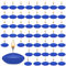 ZITUZY 50 velas flotantes, velas flotantes sin perfume, velas flotantes decorativas, sin aroma, para piscina de boda, baño de San Valentín, cena, decoración navideña (azul)