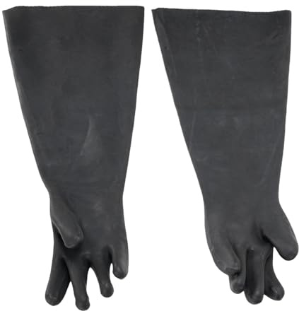 Oreilet Heavy Duty Sandblasting Gloves, 32.28in Latex Gloves for Sandblaster Protective Safety Work, Gloves for Sandblasting Sandblaster Sand Cabinet