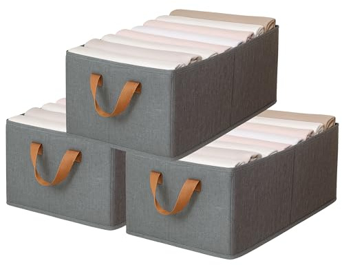 KATTAO Cajas Almacenaje Ropa, Organizador Armario, Cajas Organizadoras XL