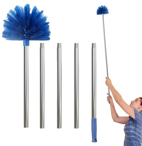 Cepillo para Tela De Araña, Plumero Telescopico Telarañas Extensible, Limpieza De Paredes Y Techos, para El Lugar De Trabajo, Coche, Ventilador, Muebles Y Productos