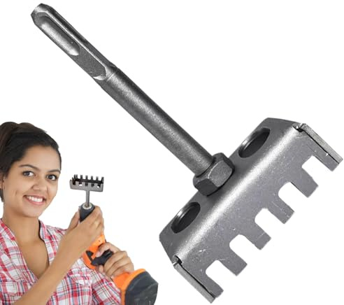 Coupe-cloison sèche – Embout de cloison sèche en vrac, outil de coupe carré en acier inoxydable, poignée facile à prendre en main | Scie de découpe de boîte de jonction pour brique, ciment et béton