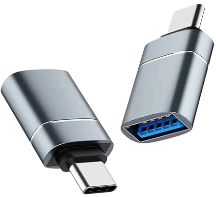 USB-C OTG Adapter USB 3.0 Type-C Male to USB-A Female Converter, Fast Data Sync Adapter for Android Phones, Tablets, Laptops, USB Flash Drives & Peripherals