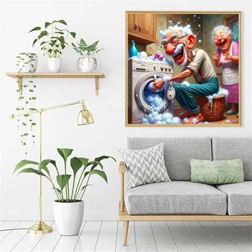 Puzzle 100 Teile Erwachsene Wäscherei für Senioren, 35x35cm Jigsaw Puzzle Erwachsene 100 Teile, Geschicklichkeitsspiel für Die Ganze Familie, Impossible Klassische Puzzles als Home Dekor