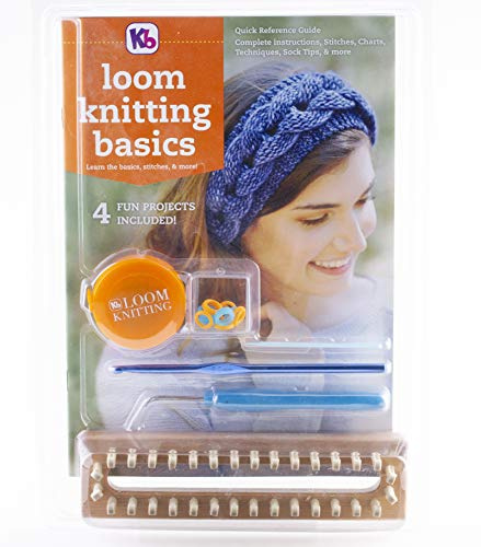 Authentic Knitting Board Knitting Board KB4518, Holz, Gelb, 12 X 7