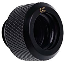 Alphacool 17262 Eiszapfen 13mm HardTube Anschraubtülle G1/4 für Plexi- Messingrohre, schwarz