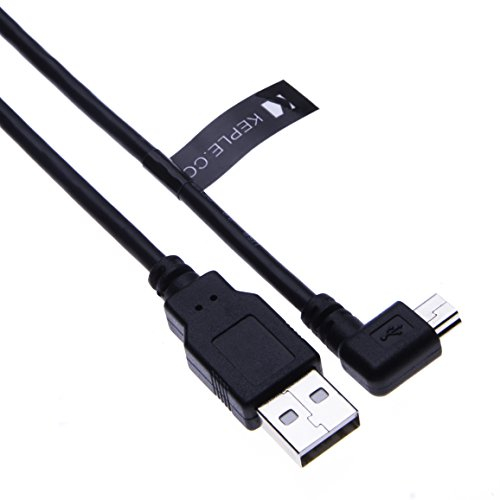 Keple Mini-USB-Kabel, rechtwinklig, USB A auf Mini-USB, Ladegerät, kompatibel mit Garmin nuvi 2445/2455/2460T / 2475LT / 2496LMT / 2515/2595LMT | 1 m