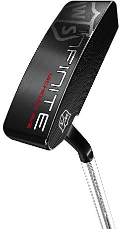 Wilson Herren Putter Mich Ave, Stahlschaft, Mrh, 34'' Infinite, Black, MRH, WGW90305034