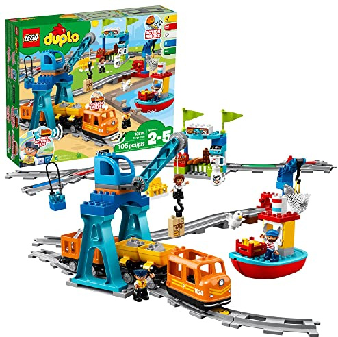 Lego Duplo 10875 – Train de Marchandises Push & Go (105 pièces) – 2018