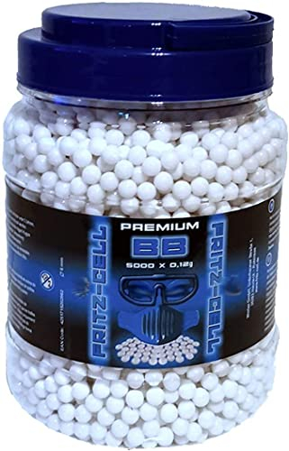 Airsoft Softair Kugeln Fritz-Cell BBS 6 mm 0,12g 5000 Stück im praktischen Behälter