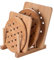 Cozywind Sottopentola di Bambu 4 Pezzi in Legno di bambù Resistenti al Calore Addensare tappetini da Tavolo Set Sottobicchieri con scolapiatti per pentole e padelle da Cucina (15cm+18cm)