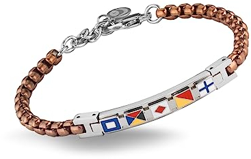 inSCINTILLE Kugeln Armband Herz Damen Edelstahl Verstellbare Länge und Geschenkbox