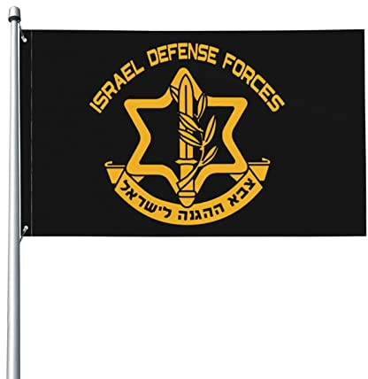 736 Banner IDF Logo Der Israelischen Verteidigungsstreitkräfte Premium Flagge Alle Jahreszeiten Parade Flag Premium Gartenfahne Für Halloween, Bauernhof, Hauswanddekoration, 3X5Ft