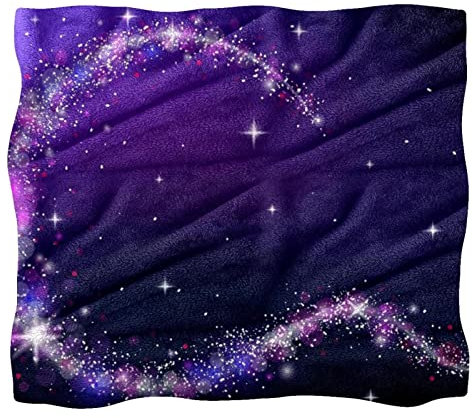 Fleece-Überwurfdecke für Couch, Sofa oder Bett, gemütliche, weiche Decken, fantastisches Himmel-Muster