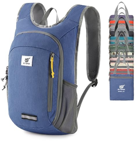 SKYSPER 10L Fällbar Ryggsäck Dagsryggsäck Daypack Vandringssäck Reseryggsäck för utomhusvandring, resor och stadsresor