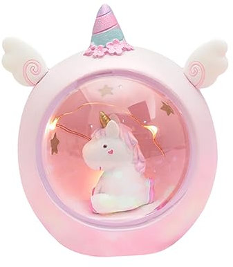 Housoutil Lampada Proiettore Stelle Unicorno Rosa Luci Notturne Per Bambine Per Compleanni e Festività Camera Da Letto e Nursery