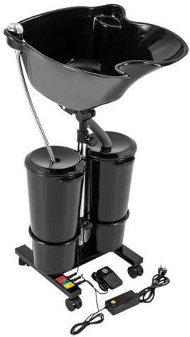 Friseur Waschbecken Mobil Haarwaschbecken Kopfwaschbecken Mit Pump Mobiles Friseursalon RüCkwäRtswaschbecken HöHenverstellbar Quadrat Ergonomischen Design Kann Es Auch FüR BettläGerige