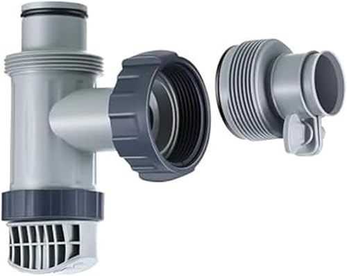 Daaxing adaptateur de tuyau de rechange pour valve de réservoir de piscine, adaptateur de tuyau type B pour Intex, filtre avec valve à piston (1 ensemble)